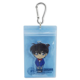 Sakamoto 48412601 Detective Conan 48412601 Clear Pass Case with Acrylic Key Chain