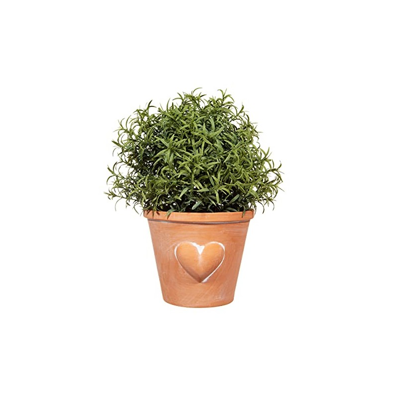 Sass & Belle Large Terracotta Planter with Heart