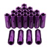 JDMSPEED Purple 60MM Aluminum Extended Tuner Lug Nuts Replacement for