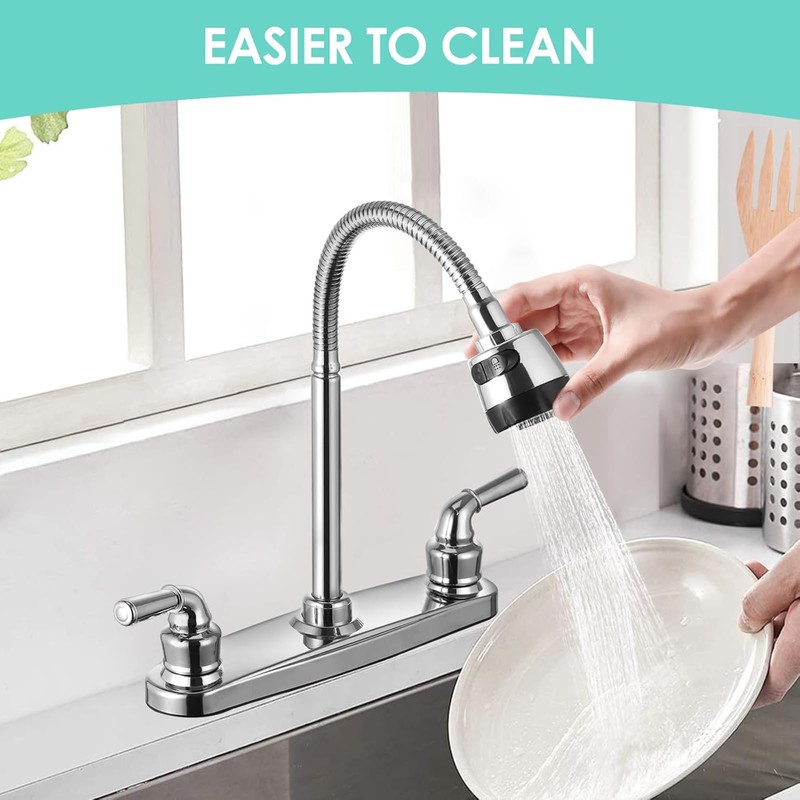 Mezcladora para Fregadero, Llave de Fregadero de Cocina Flexible, Grifo