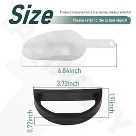 Magnetic Ice Scoop Holder & Ice Scoop Compatible with G-e Opal Nugget Ice Makers Models for 1.0 & 2.0 Perfectly Magnetic Ice Sc-oop Holder