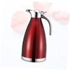 COLLBATH Stainless Steel Insulated Kettle 2l Flask Red Vacuum Insulated