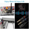 JOLGOO XLR Female to Dual 1/4" TS Mono Y Splitter