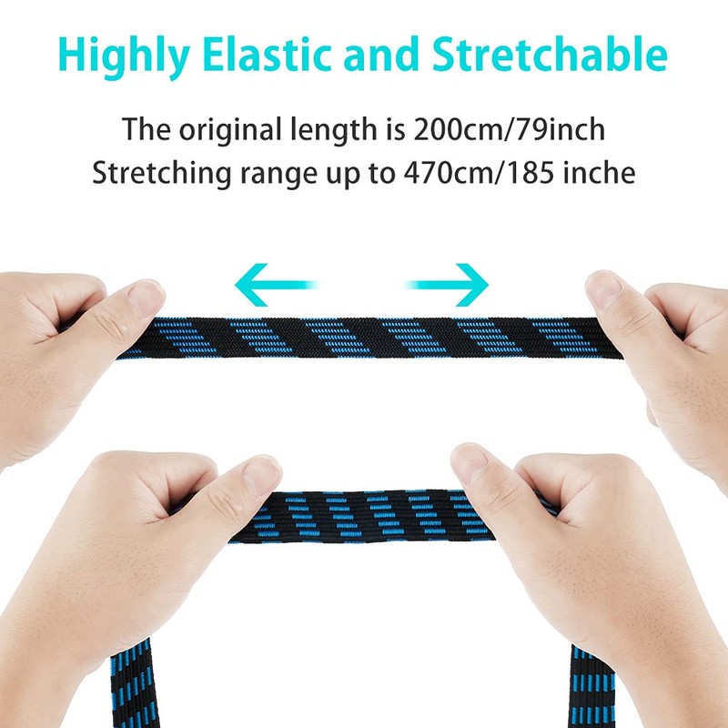 5Pcs Bungee Cords with Hooks 6.6ft/2m Heavy Duty Bungee Straps