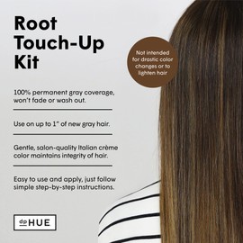 dpHUE Root Touch-Up Kit, Light Brown - Permanent Hair Color for Gray Coverage - Includes Two Applications - Paraben, SLS & SLES Sulfate Free - Leaping Bunny Certified