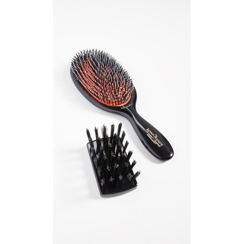 Mason Pearson Popular Mixture Bristle/nylon Mix Hair Brush-ruby Handle