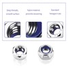 M6 Nuts Stainless Steel A2 V2A Self-Locking Nuts, Pack of
