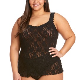 Hanky Panky Women's Plus Size Signature Lace Unlined Cami Black 1X