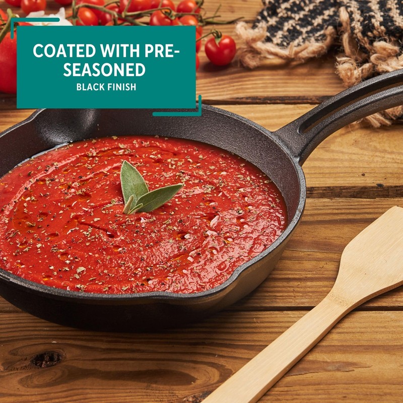 Mirro MIR-19052 10" Pre-Seasoned Ready to Use Round Cast Iron