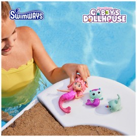 Swimways Gabby's Dollhouse Dive Characters 3-Pack, Swimming Pool Accessories & Kids Pool Toys, Pool Party Supplies & Water Toys for Kids Aged 5 & Up