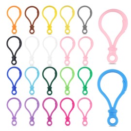 22Pcs Plastic Keychain Clips Multicolor Lobster Claw Clasps Backpack Keychain Rings Key Chain Hooks for Crafts Lanyard Clip and Hook Key Chains for Crafts