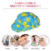 Rubber Duck Shower Cap for Women Reusable Double Layers Waterproof