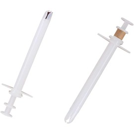 Dog Pill Shooter, Pet Auxiliary Feeding Tool, Cat Pill Gun, Animal Feeding Pill Dispenser, Protect Fingers, Suitable for Large Pill (White, One Size)