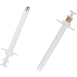 Dog Pill Shooter, Pet Auxiliary Feeding Tool, Cat Pill Gun, Animal Feeding Pill Dispenser, Protect Fingers, Suitable for Large Pill (White, One Size)