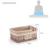 Woodluv Storage Baskets, Storage baskets for shelves woven, Storage Boxes
