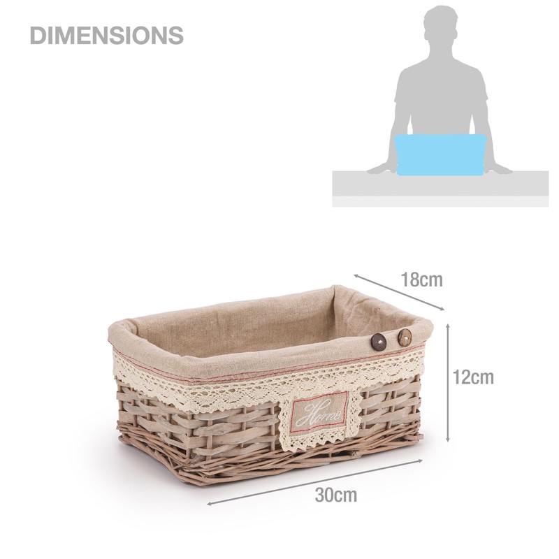 Woodluv Storage Baskets, Storage baskets for shelves woven, Storage Boxes