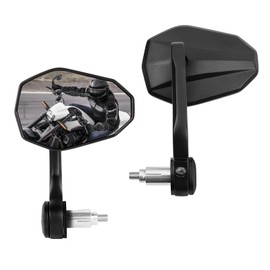 DREAMIZER Motorcycle Bar End Mirrors, CNC Aluminum Universal Motorcycle Mirror Fit for 7/8” Handlebars, Compatible with Most Honda Grom, Yamaha, Kawasaki, Ducati, Suzuki and More