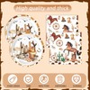 41Pcs Cowboy Birthday Party Decorations Wild West Party Tableware Set