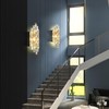 Modern Crystal Wall Sconces,Gold Wall Light Fixtures, Luxury Indoor Wall