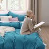 Bedsure Bedsure Teal Duvet Cover Queen Size - 3 Pieces