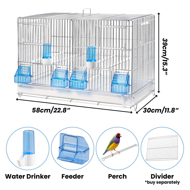 2GR Canary and Finch Breeding Cage Galvanized Art. 317/Z