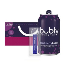 Bubly 20-Pack of Blackberry Flavored Sparkling Water 12 fl oz On-the-Go Aluminum Can + 1 Utility Prop