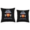 Clan Broun Scottish Broun surname Throw Pillow
