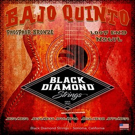 Black Diamond Strings® N267L Bajo Quinto Phosphor Loop End .024| .034| .046| .056 030 | .074 .034