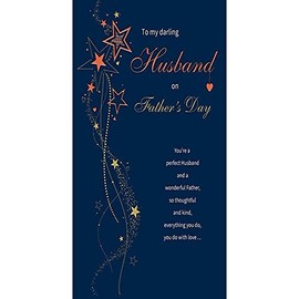 Classic Father's Day Card Husband - 9 x 6 inches - Regal Publishing, (C88407)