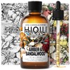 HIQILI Amber & Sandalwood Fragrance Oil for Diffuser, DIY Candle