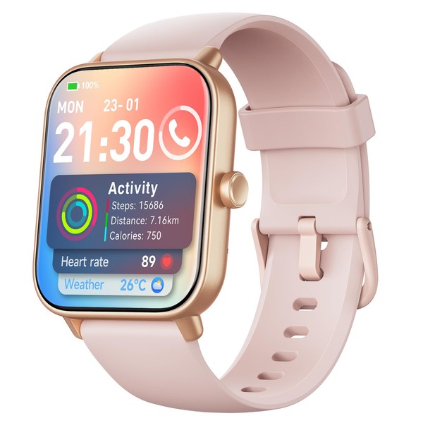 Women's Smartwatch with Phone Function, 1.8 Inch Watches with Heart