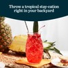 Libbey Tiki Pineapple Glasses Set, Tiki Glasses for Cocktails, Ideal