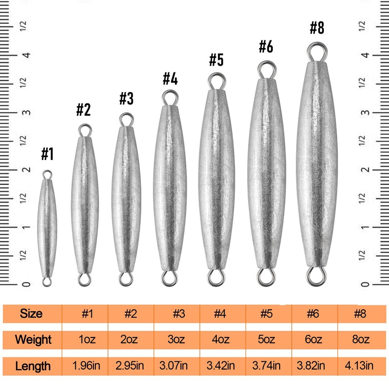 Dr.Fish - Paquete de 5 platinas de pesca en línea
