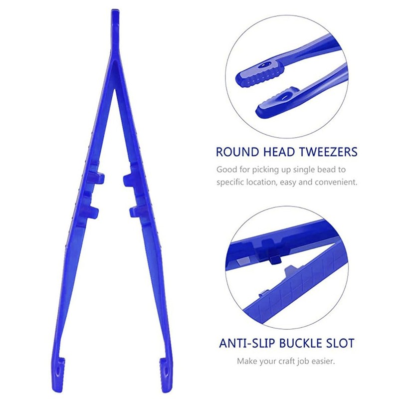 BZKSER Plastic Tweezers - 20 Pieces Lightweight Plastic Tweezers for