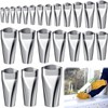 Hotop 23 Pieces Caulking Finisher Kit Caulk Nozzle Applicator Stainless