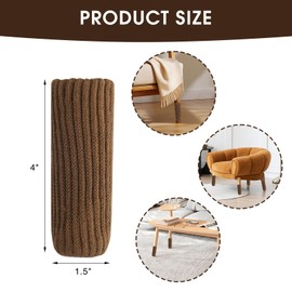 Framad 50 PCS Chair Leg Socks for Hardwood Floors, Double Thickness Furniture Leg Protectors