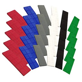 JCP 100mm x 28mm Assorted Flat Window Glazing Glass Plastic Packers Spacers 1mm to 6mm (Mixed Pack of 100)