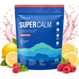 Gwynne Supercalm Polvo nutricional Supercalm Rico en complejo de magnesio y L-teanina 20 sobres Mejora eficazmente los patrones de sueño y potencia las funciones intrínsecas del organismo