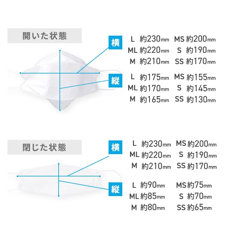 [AENA] 4層構造 接触冷感 不織布マスク (ホワイト/MSサイズ：少し小さめ / 30枚入) おしゃれ 使い捨て 冷感