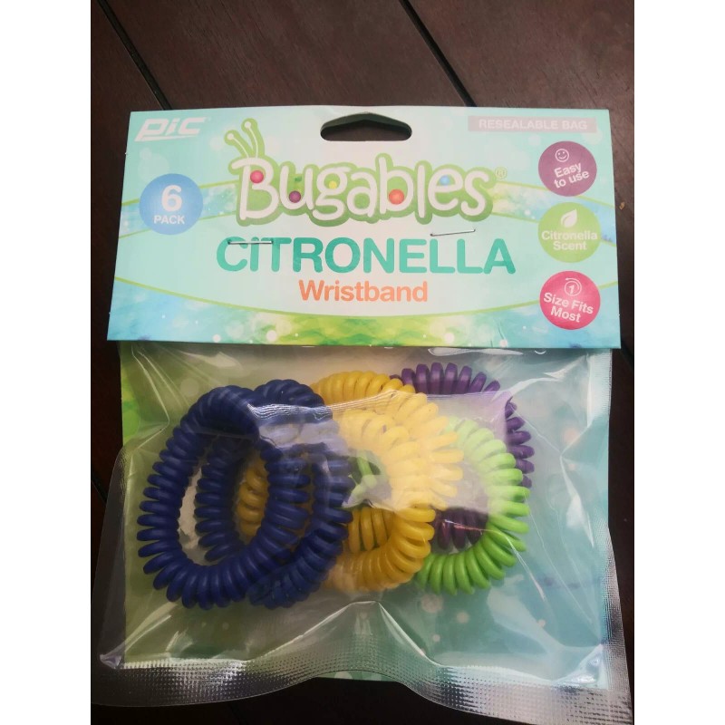 PIC Bugables Citronella Scented Coil Wristbands One Size Fits All