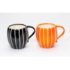 Cosmos Gifts Fine Ceramic Thanksgiving Harvest Pumpkin Spice Mug Set