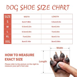 Dog Boots, Set of 4 Waterproof Dog Shoes with Reflective Straps Anti-Slip Sole Outdoor Paw Protectors Dog Shoes for Small Medium Dogs Autumn Winter (Orange,S)