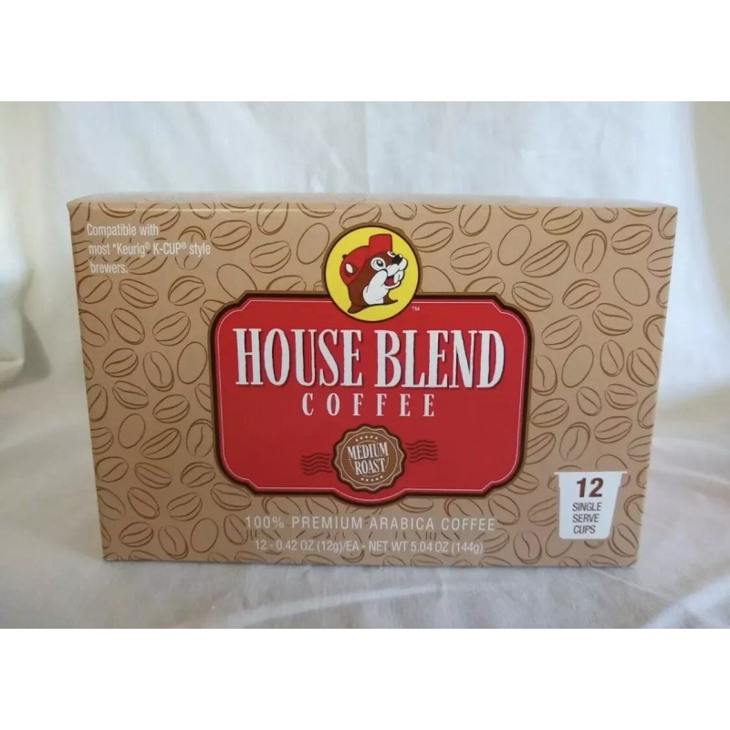 Buc-ee's House Blend Medium Roast Premium Arabica Coffee K-Cups 12.