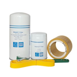 2901091900 Filter Kit 1622087100 Air/Oil Separator, 1613900100 Air Filter, 1513033701 Oil Filter,Compatible with GA5/11FF GA5/7/11 Air Compressor Compression Equipment Accessories 2901-0919-00