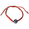 BT Weaved String Contemporary Kabbalah Bracelet with Blue Evil Eye