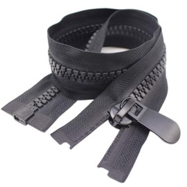 YaHoGa #15 - Cremalleras de plástico separables para coser, parka, chamarra de invierno, resistentes cremalleras a granel (O/E)