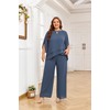 Hanna Nikole Women Plus Size Trouser Suit Women Festive Elegant