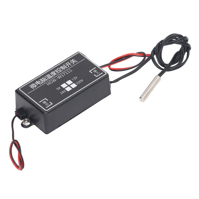 Temperature Controller 12V Microcomputer Digital Thermostat Adjustable Command Type High
