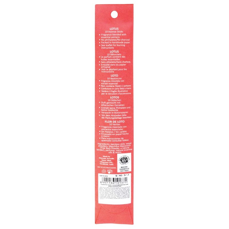 Maroma Lotus Incense 10 sticks