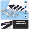 Glarks 85pcs #3#5#8 Zip Repair Kits Includes Metal Zipper U